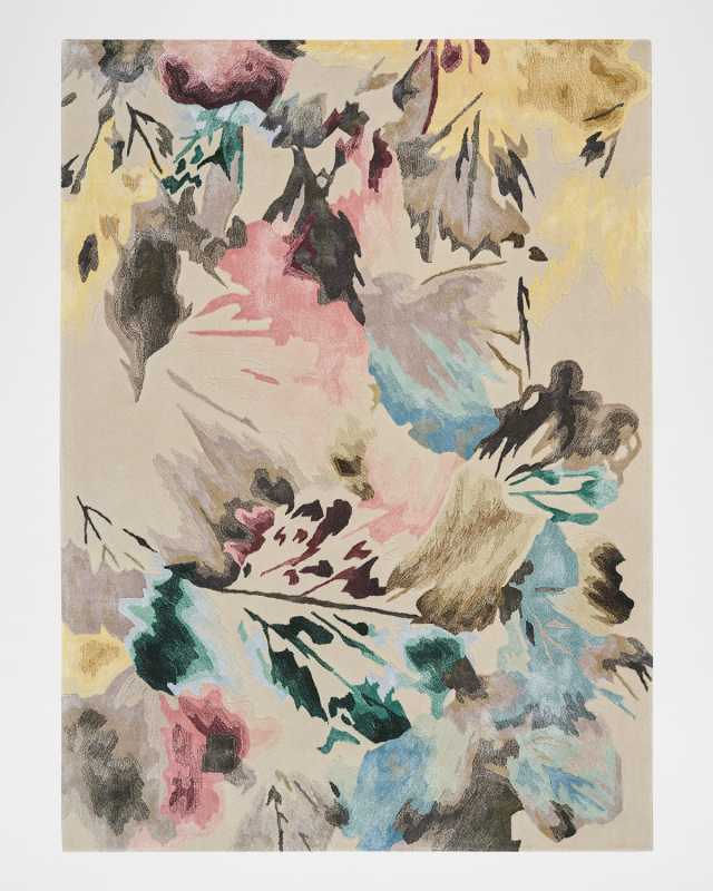 Prismatic Beige/Multicolor Hand-Tufted Rug, 4' x 6'